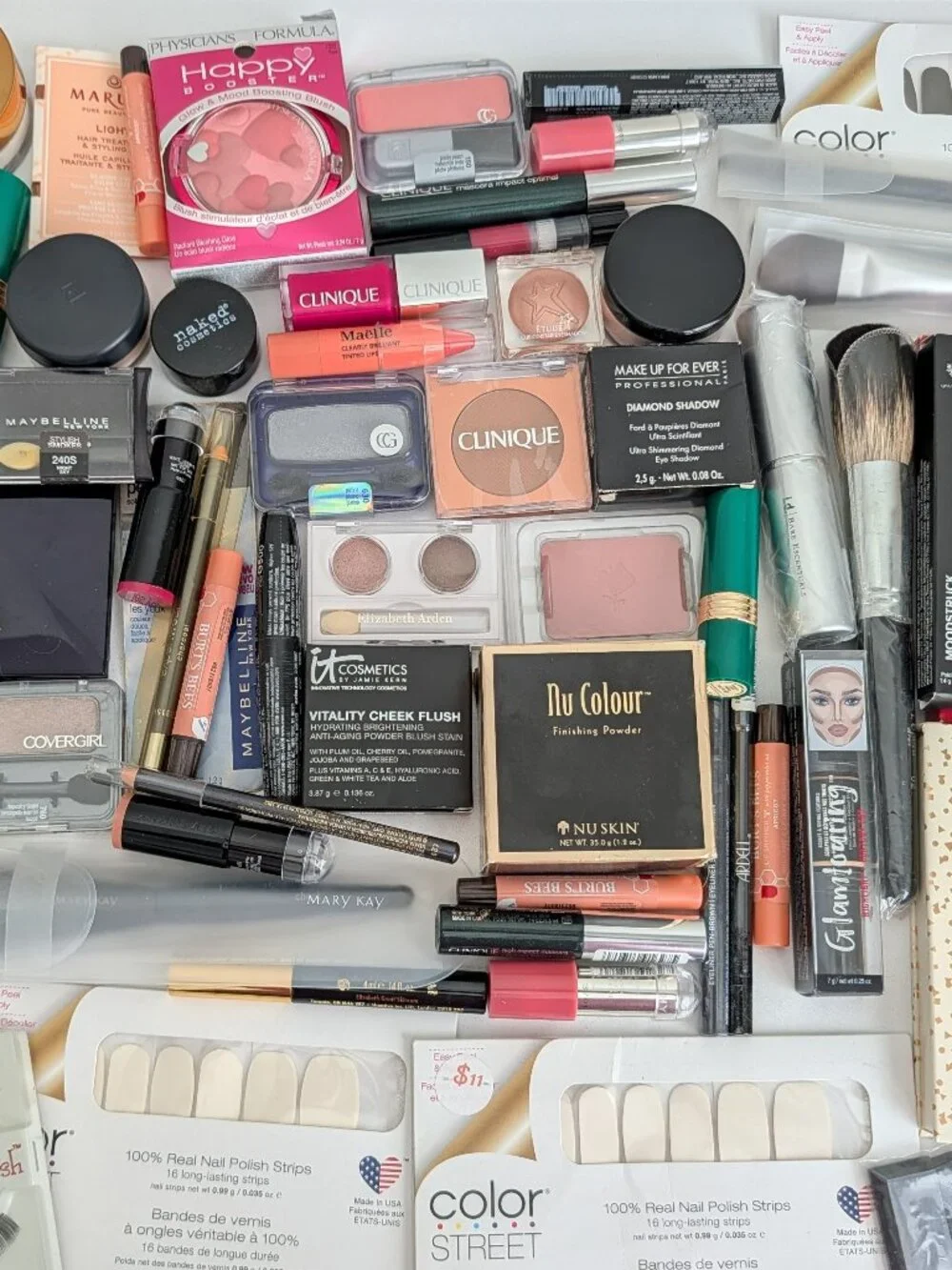 Mixed Beauty Makeup Cosmetics Lot Over 60 Pieces Assorted Brands ALL NEW